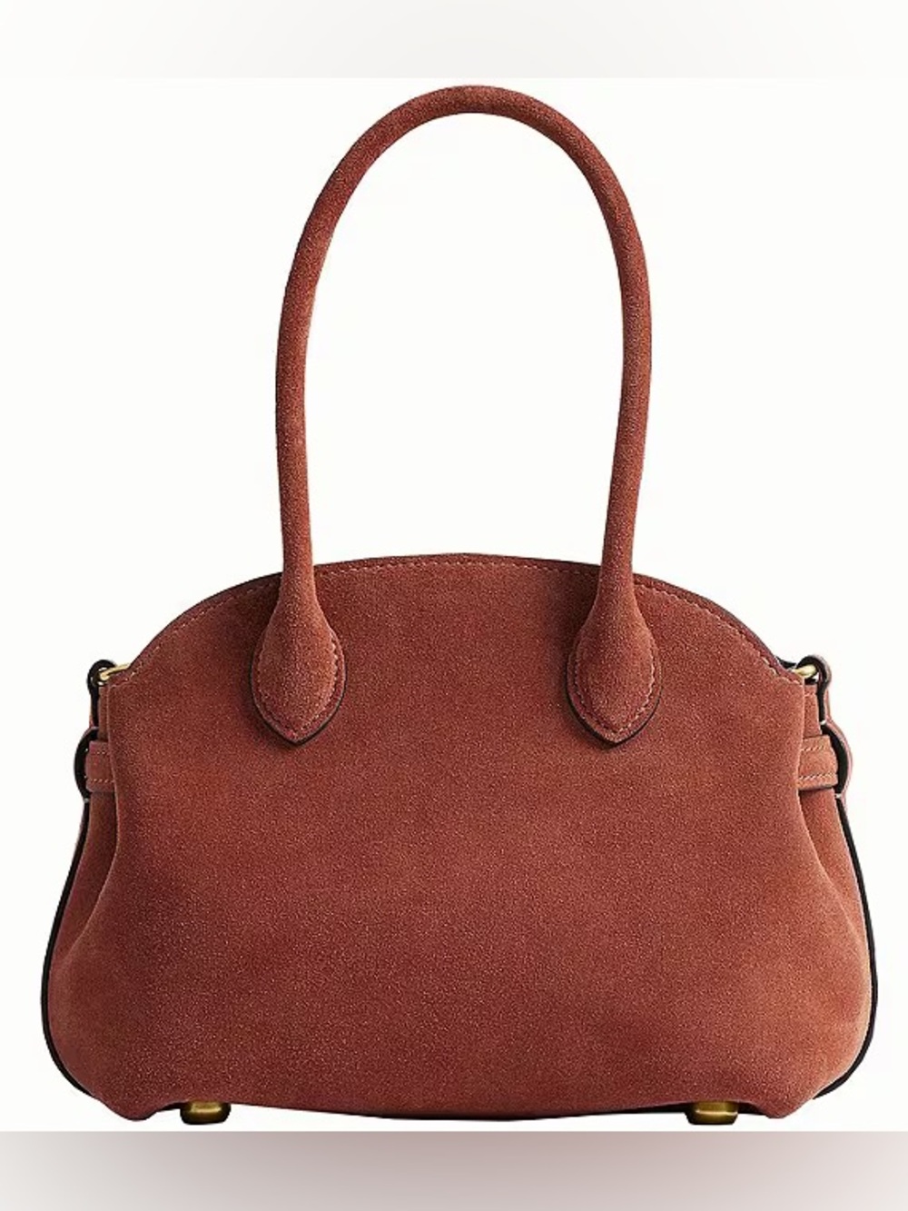 COACH Suede Soft Empire 21 Handle Satchel Bag in Clay - Picture 5 of 5
